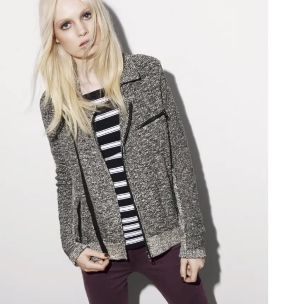Rag & Bone “Hart” Asymmetrical Knit Jacket